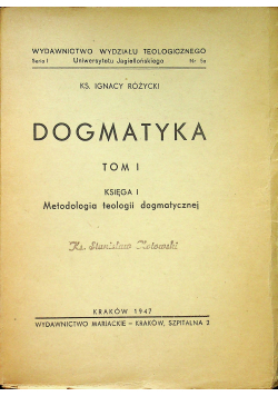 Dogmatyka tom I 1947 r