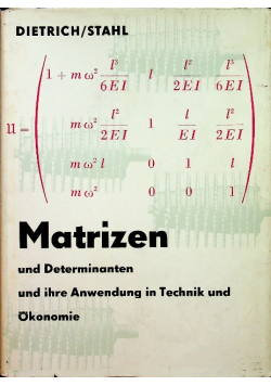 Matrizen und Determinanten und ihre Anwendung in Technik und konomie