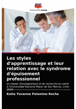 Les styles d'apprentissage et leur relation avec le syndrome d'épuisement professionnel