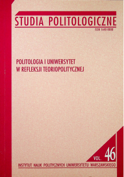 Politologia i uniwersytet w refleksji teoriopolitycznej