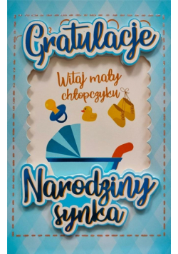 Karnet Narodziny chłopiec 6K - 012