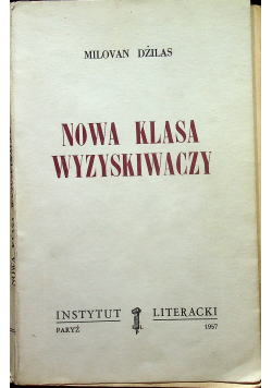 Nowa klasa wyzyskiwaczy II obieg