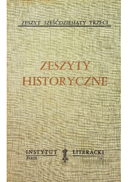 Zeszyty historyczne zeszyt 63