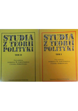 Studia z teorii polityki tom I i II