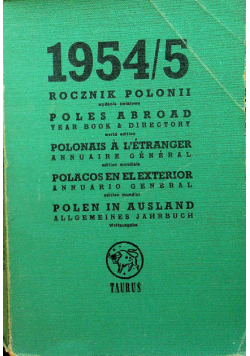 Rocznik Polonii 1954 Nr 5