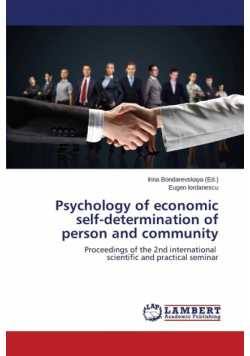Psychology of economic self-determination of person and community