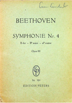 Beethoven Symphonie nr 4 opus 60