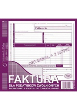 Faktura dla podatników zwolnionych...212-2E
