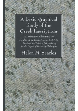 A Lexicographical Study of the Greek Inscription