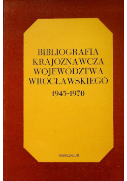 Bibliografia krajoznawcza województwa wrocławskiego
