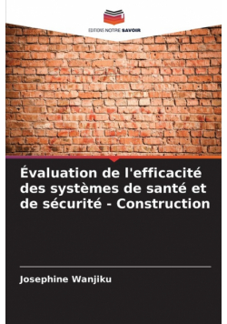 Évaluation de l'efficacité des systèmes de santé et de sécurité - Construction