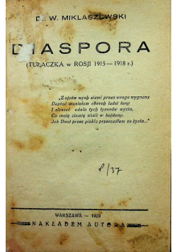 Diaspora 1929 r.