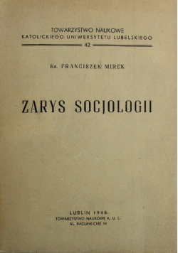 Zarys Socjologii 1948 r.