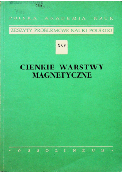 Cienkie warstwy magnetyczne