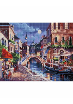 Mozaika diamentowa - Wenecja nocą 40x50cm