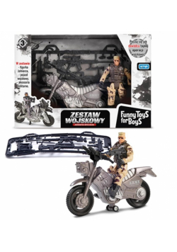 Zestaw wojskowy z motocyklem