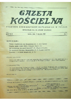 Gazeta kościelna nr 1 do 52 1937 r.