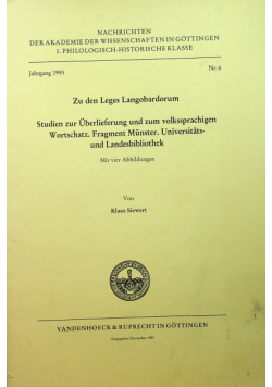 Zu den leges Langobardorum