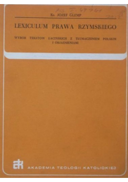 Lexiculum prawa rzymskiego