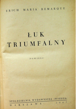 Łuk triumfalny 1947 r.
