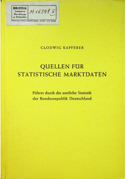 Quellen fur statistische marktdaten