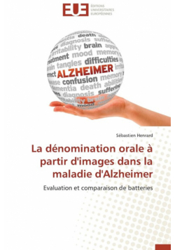 La dénomination orale à partir d'images dans la maladie d'alzheimer