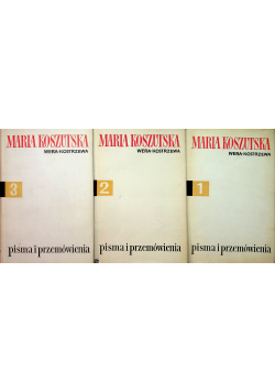 Koszutska Pisma i przemówienia tom 1 do 3