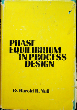 Phase Equilibrium in proces design