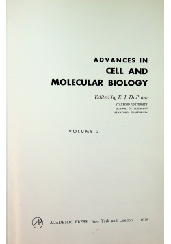 Advances in Cell and Molecular Biology Volume 2