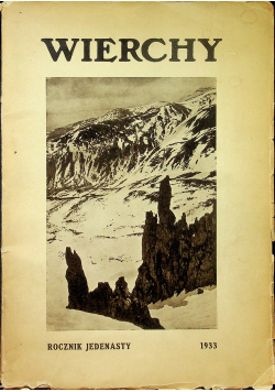 Wierchy rocznik 11 1933r