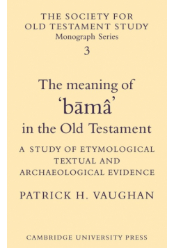 The Meaning of B Ma in the Old Testament