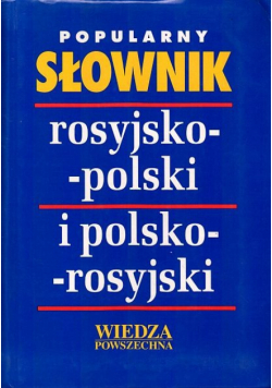 Słownik rosyjsko polski i polsko rosyjski