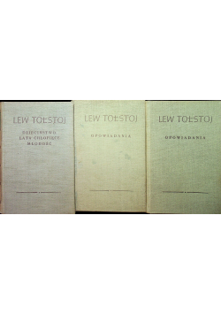 Tołstoj  Dzieła I do III