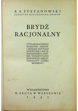 Brydż racjonalny 1935 r.