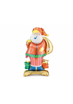 Stojący balon foliowy Mikołaj 63x106 cm