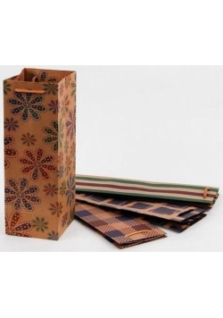 Torebka papierowa Craft na butelkę MIX