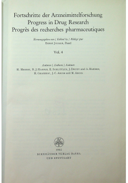 Progress in drug research 4