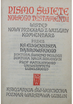 Pismo Święte Nowego Testamentu