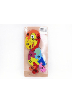 Puzzle drewniane - papuga