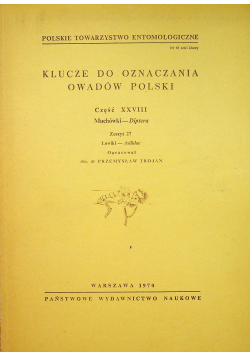 Klucze do oznaczania owadów Polski część XXVIII zeszyt 27