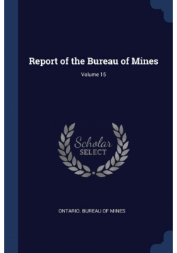 Report of the Bureau of Mines; Volume 15