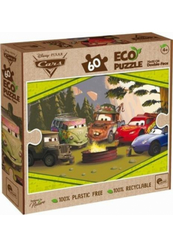Puzzle dwustronne eko 60 el. Auta