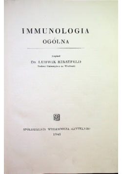 Immunologia ogólna 1948 r