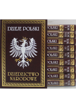 Dzieje Polski Dziedzictwo Narodowe 10 tomów reprint z 1896 r
