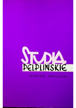 Studia Pelplińskie Tom XXXIII