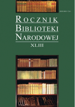 Rocznik Biblioteki Narodowej XLIII