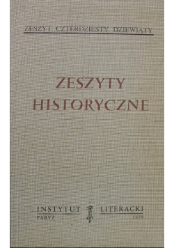 Zeszyty Historyczne Zeszyt 49