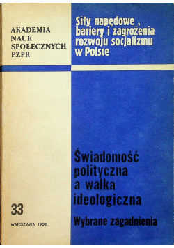 Świadomość polityczna a walka ideologiczna