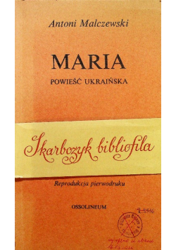 Maria powieść Ukraińska reprint 1825 r