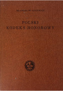 Polski kodeks honorowy reprint